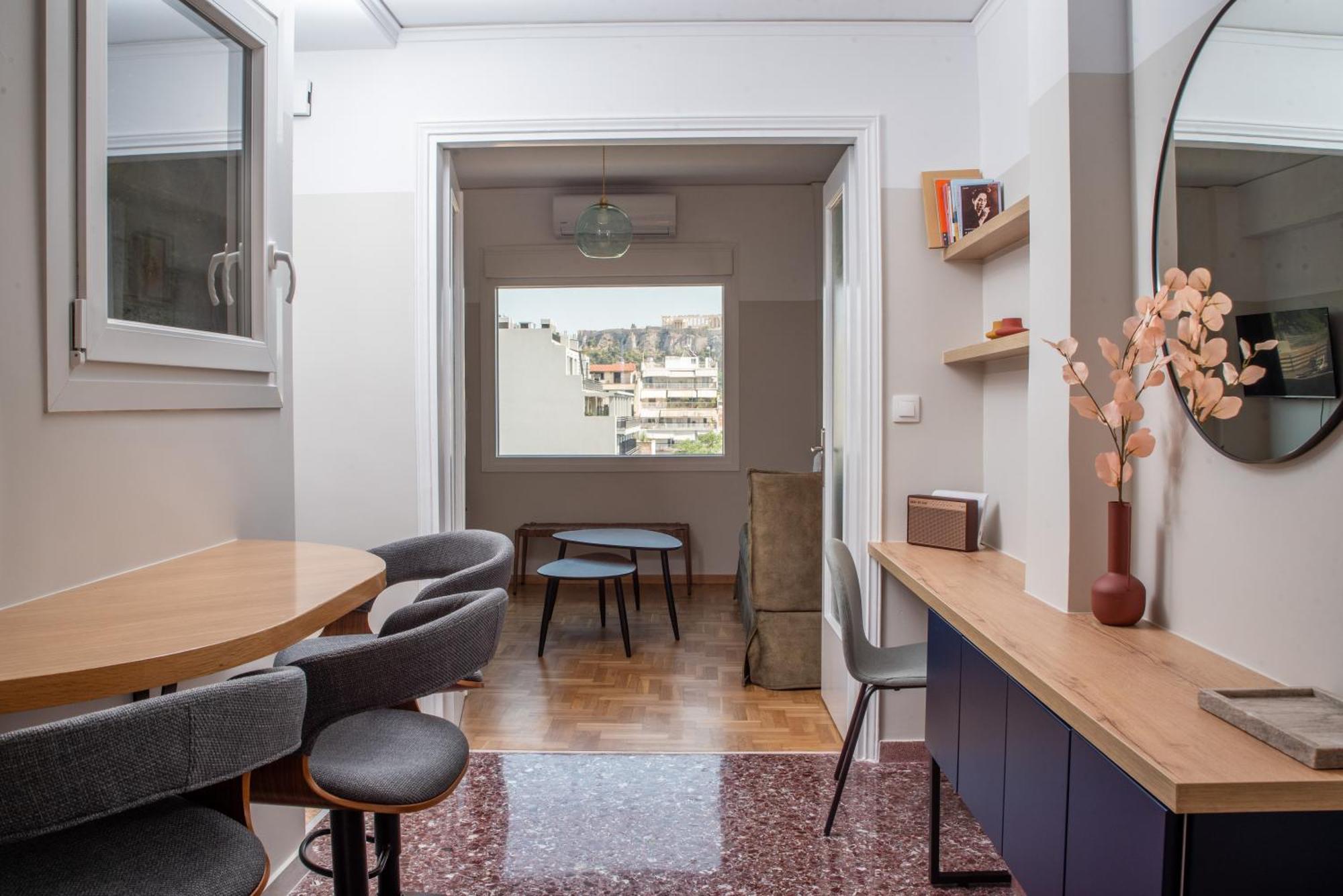 Stunning Acropolis View - 500M Metro - At Historical Center Lejlighed Athen Eksteriør billede