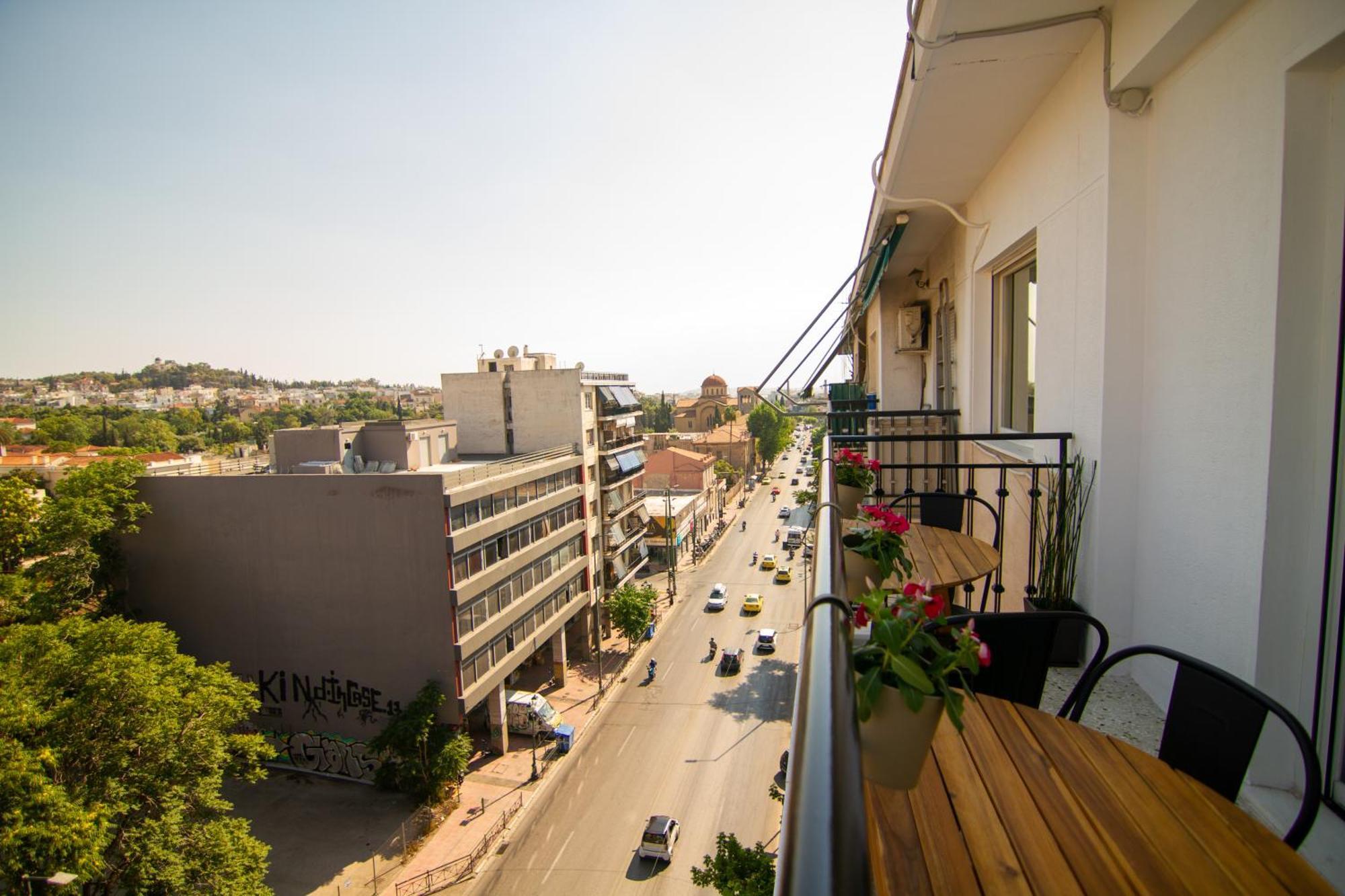 Stunning Acropolis View - 500M Metro - At Historical Center Lejlighed Athen Eksteriør billede